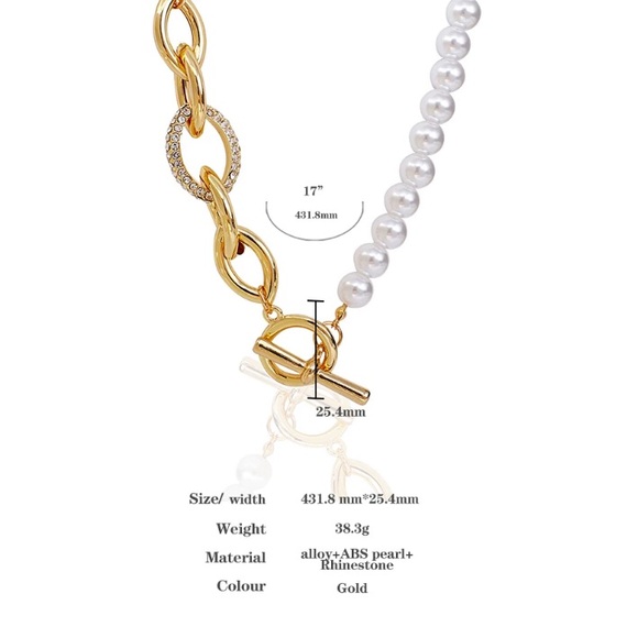 Pearl Gold Plated Necklace - Picture 4 of 4